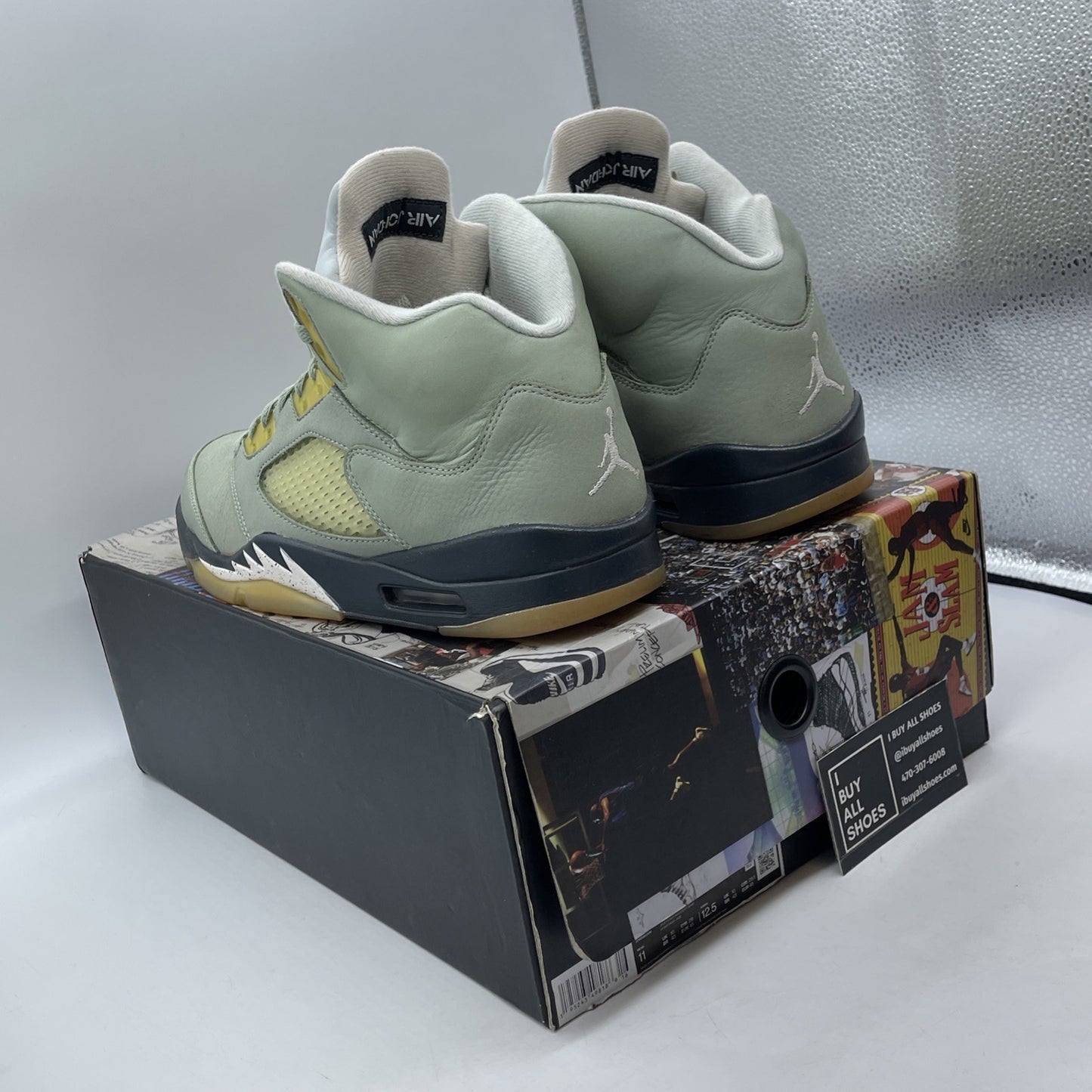 Size 11 - Jordan 5 JADE HORIZON Green Black Suede (DC7501-300)