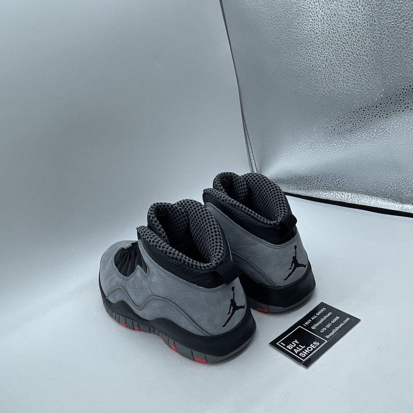Size 9.5 - Air Jordan 10 Retro Cool Grey Black Suede Leather (310805-023)