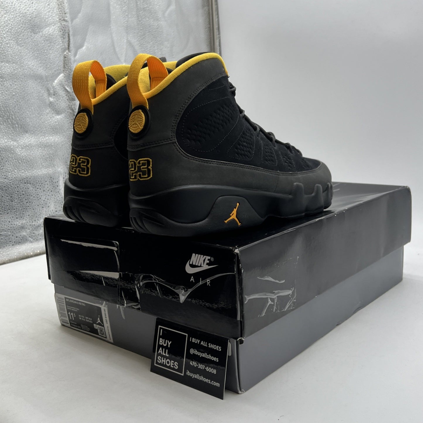 Size 11.5 - Air Jordan 9 Retro Black (CT8019-070)