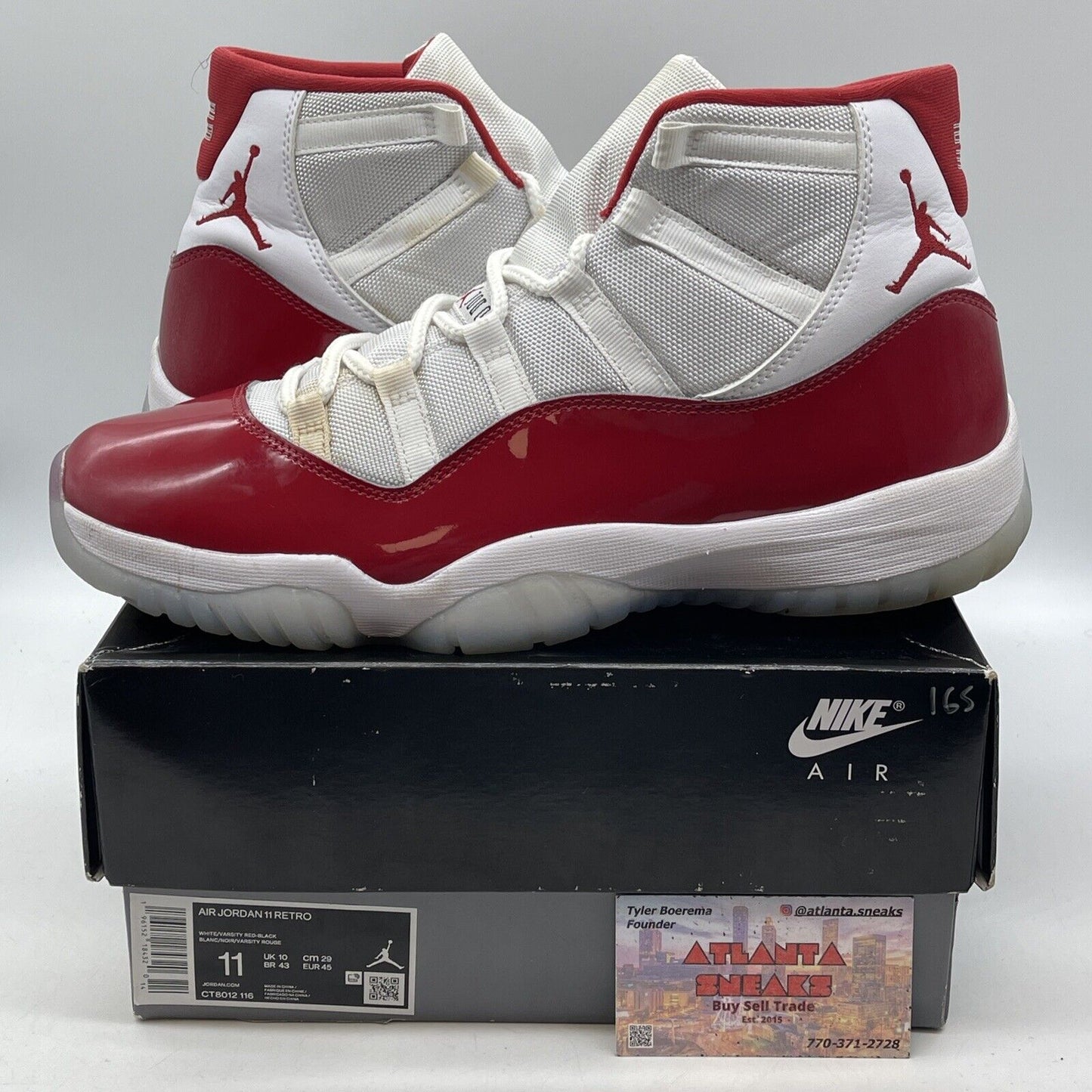 Size 11 - Jordan 11 Retro High Cherry Red White Leather Suede (CT8012-116)