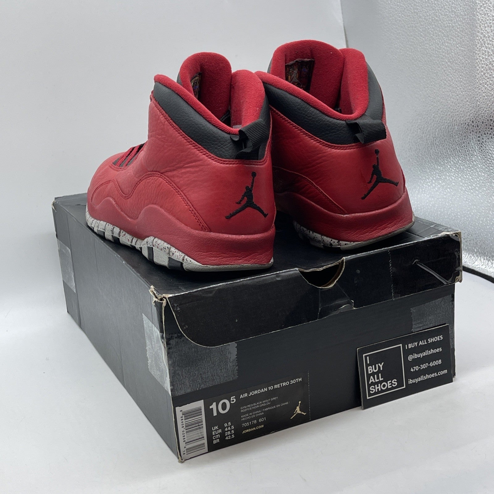 Size 10.5 - Air Jordan 10 Retro Bulls Over Broadway Red Black (705178-601)