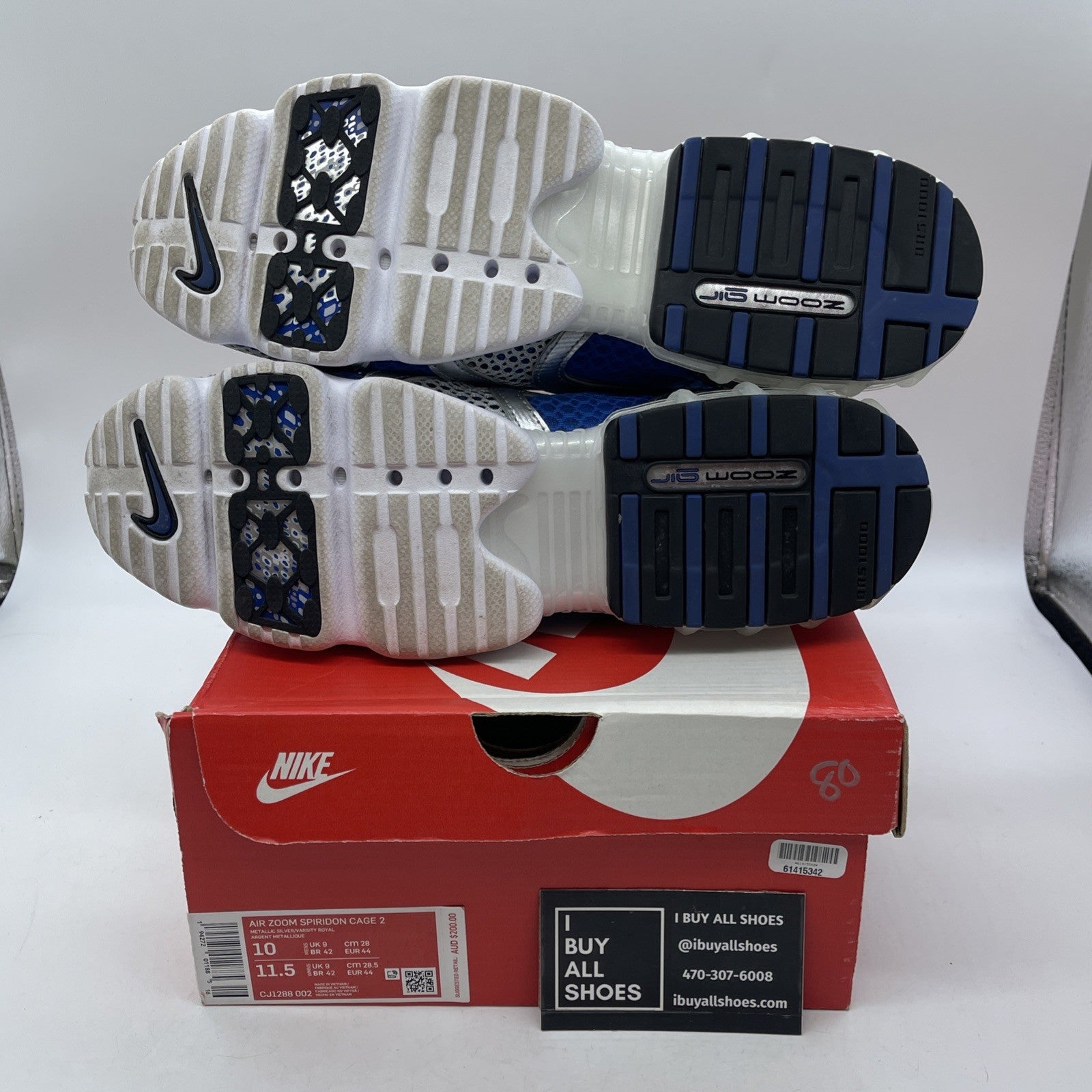 Size 10 - Nike Zoom Spiridon Cage 2 2020 Varsity Royal Blue (CJ1288-002)
