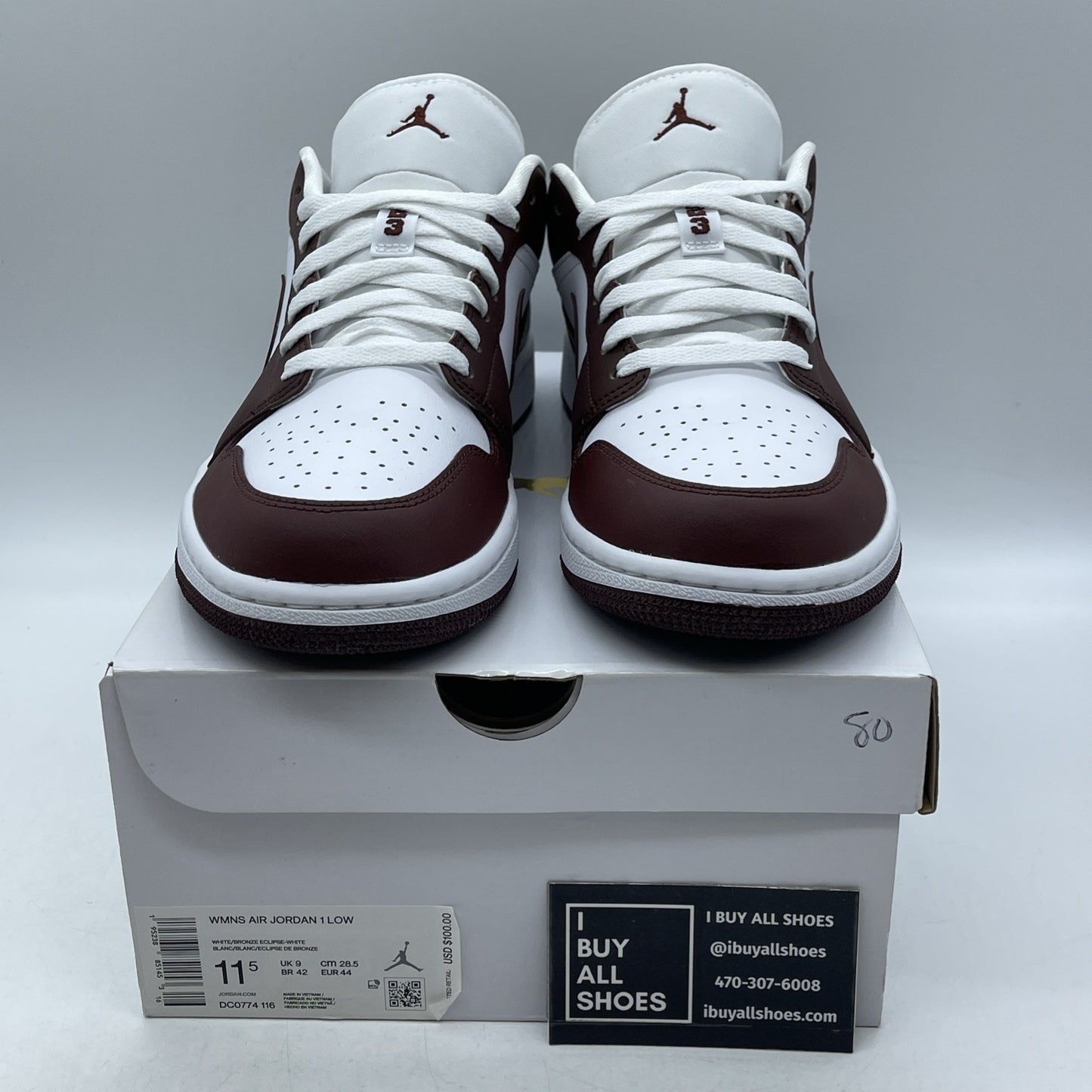 Size 11.5W - Nike Air Jordan 1 Low "Bronze Eclipse" (DC0774-116)
