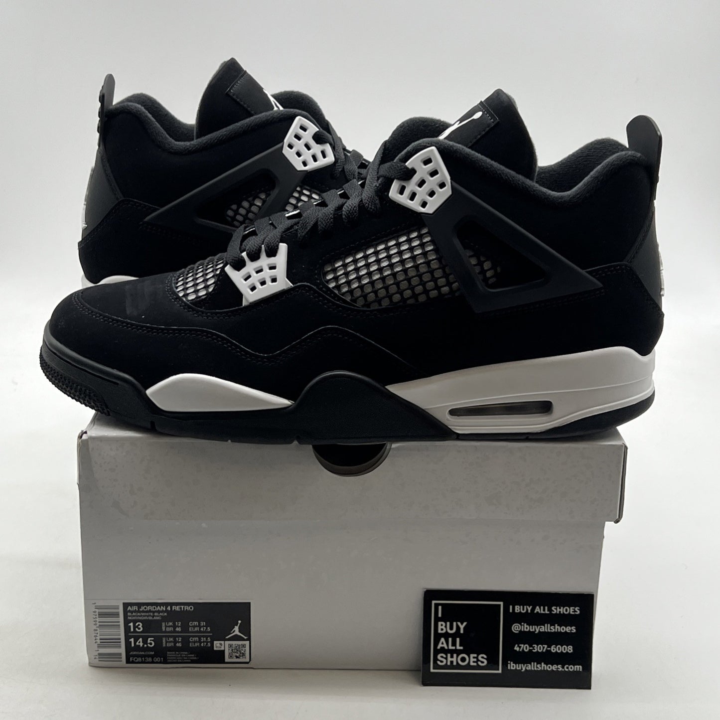 Size 13 - Air Jordan 4 Retro White Thunder (FQ8138-001)
