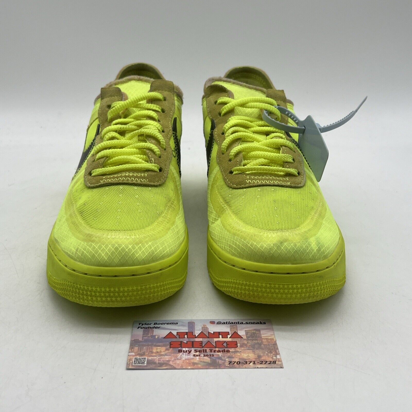 Size 10.5 - Nike Off-White x Air Force 1 Low Volt Black (AO4606-700)