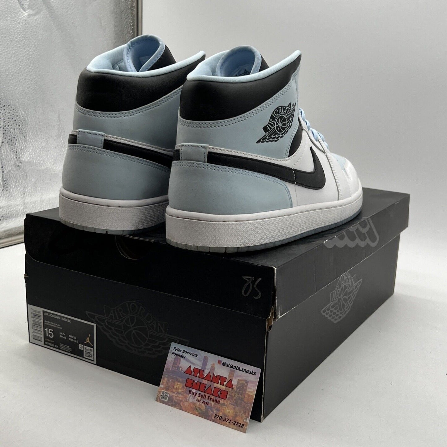 Size 15 - Jordan 1 Mid SE White Ice Blue (DV1308-104)