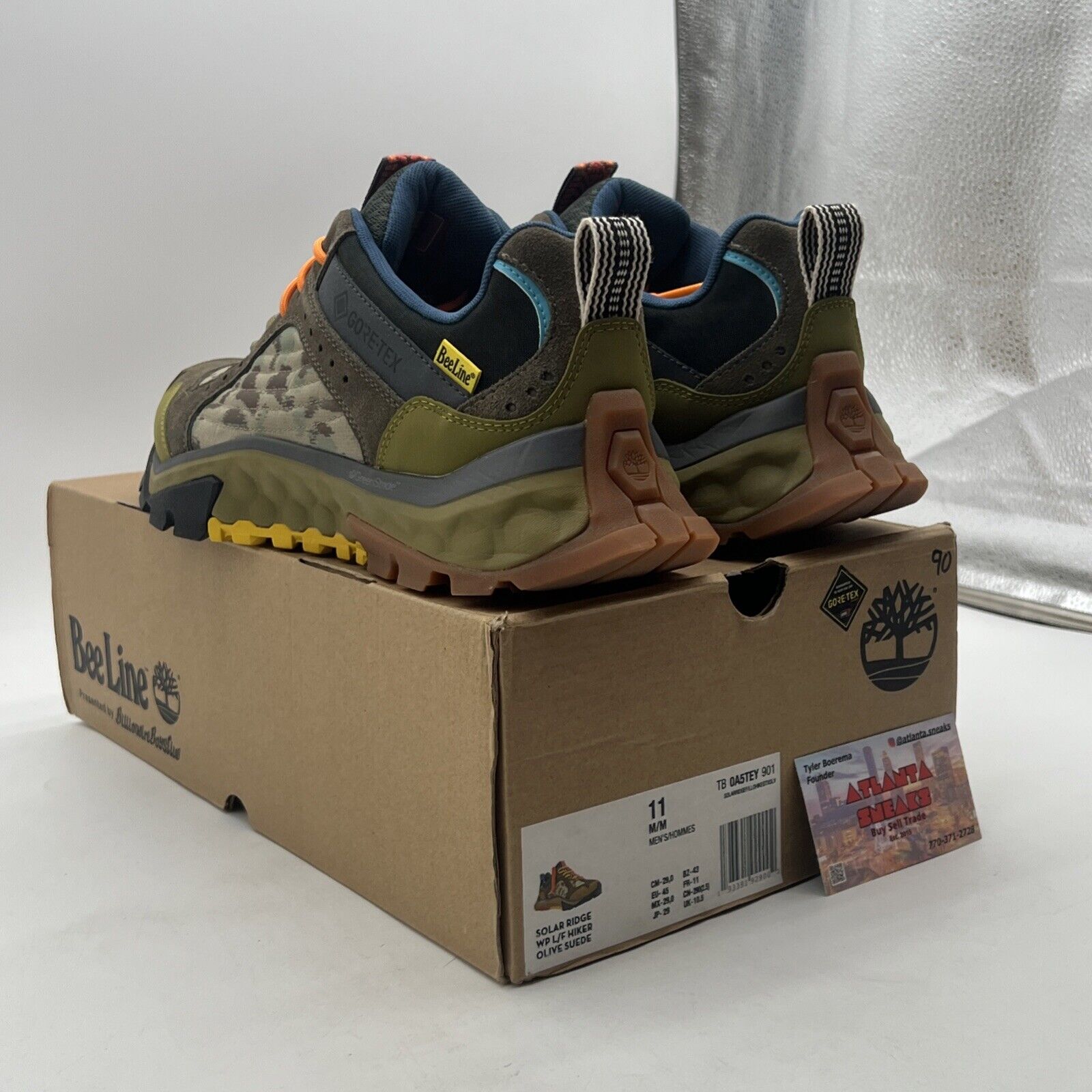 Size 11 - Timberland x BeeLine X Goretex Solar Ridge GTX Olive Green
