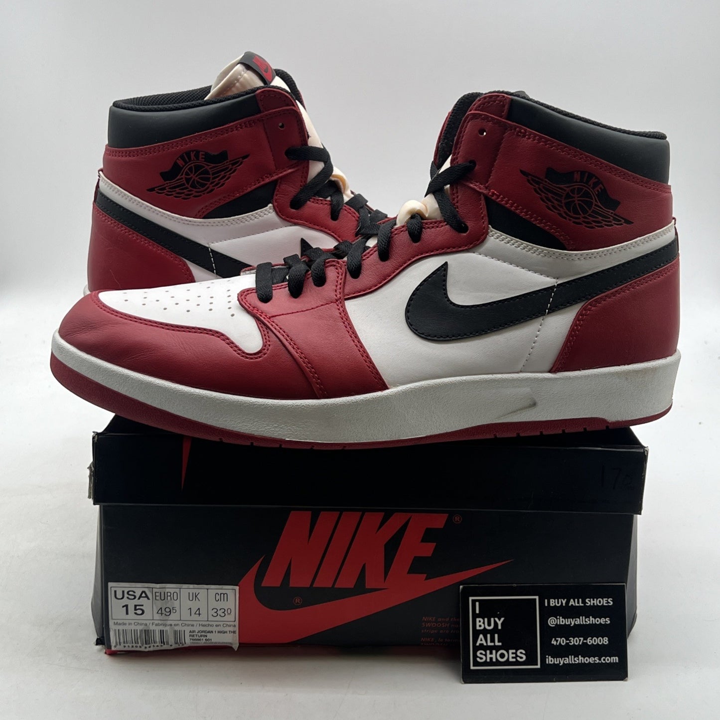 Size 15 - Air Jordan 1.5 Chicago (768861-601)