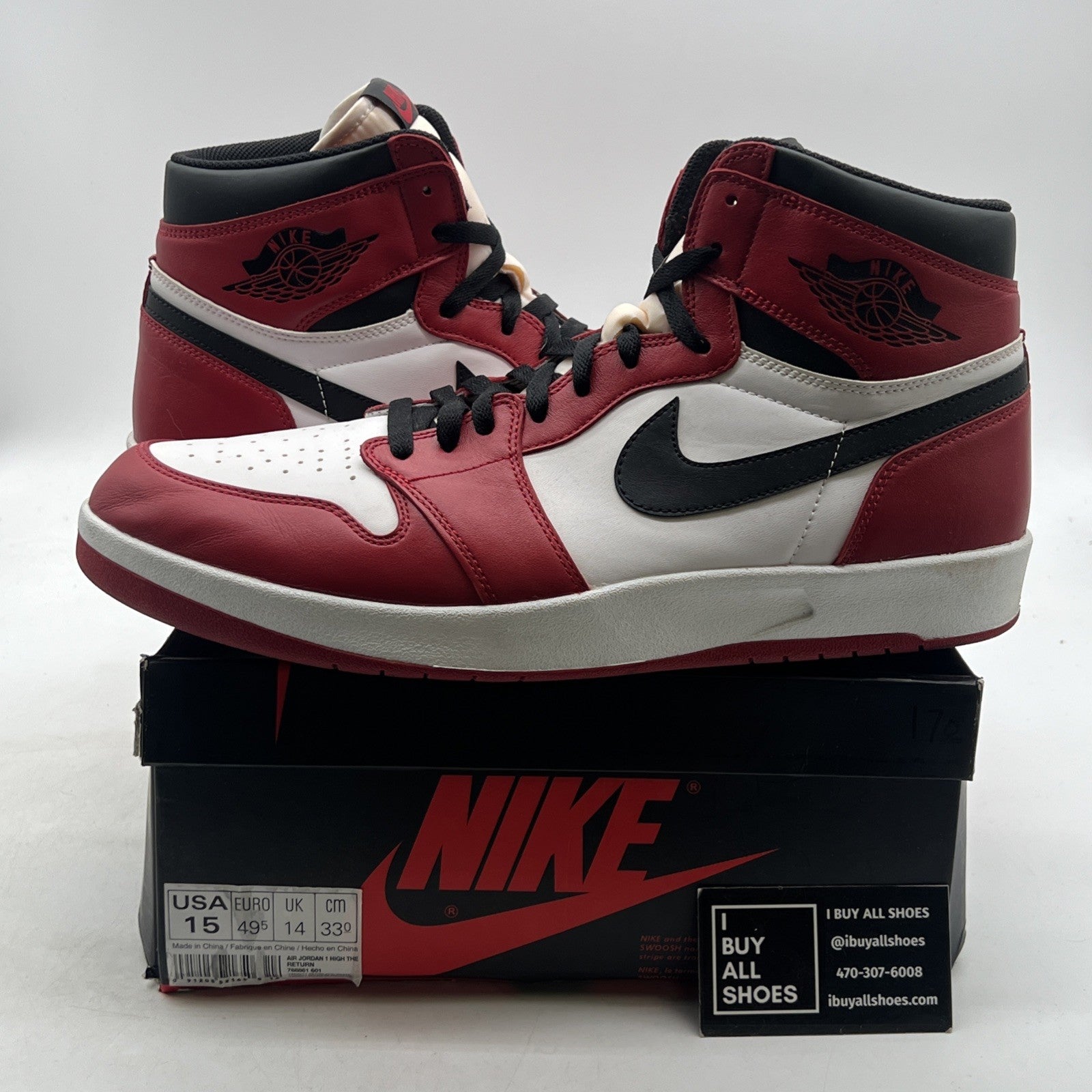 Size 15 - Air Jordan 1.5 Chicago (768861-601)