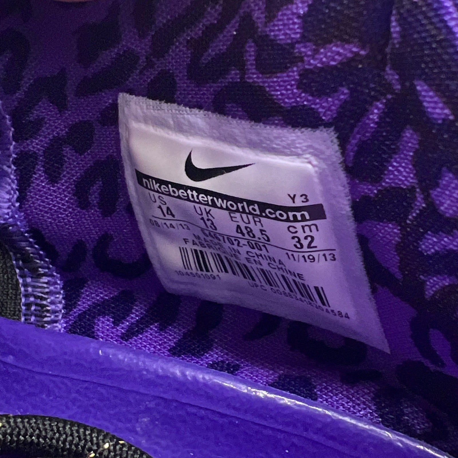 Size 14 - Nike LeBron 11 BHM - (646702-001)
