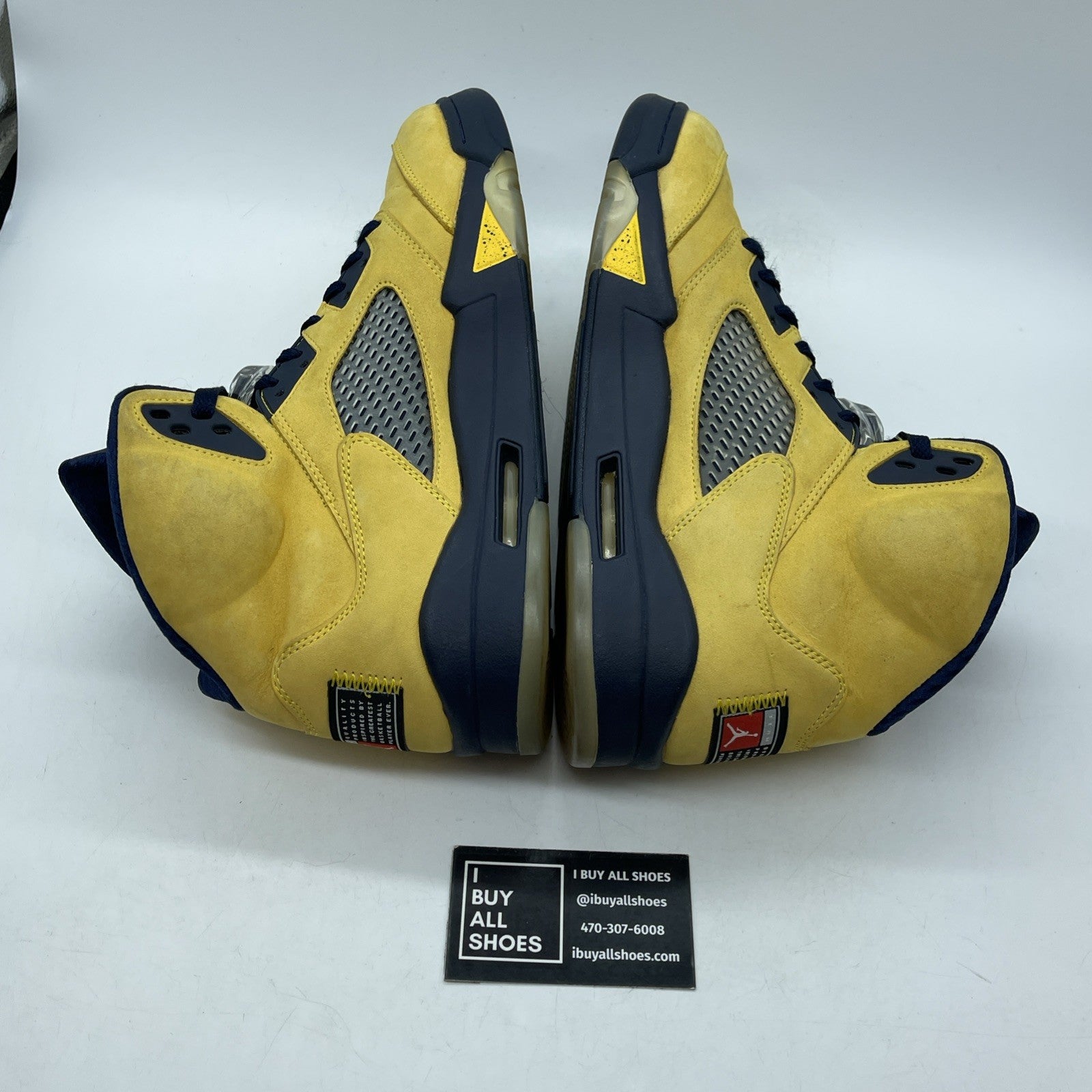 Size 11.5 - Air Jordan 5 Retro SP Michigan Yellow Black Suede (CQ9541-704)