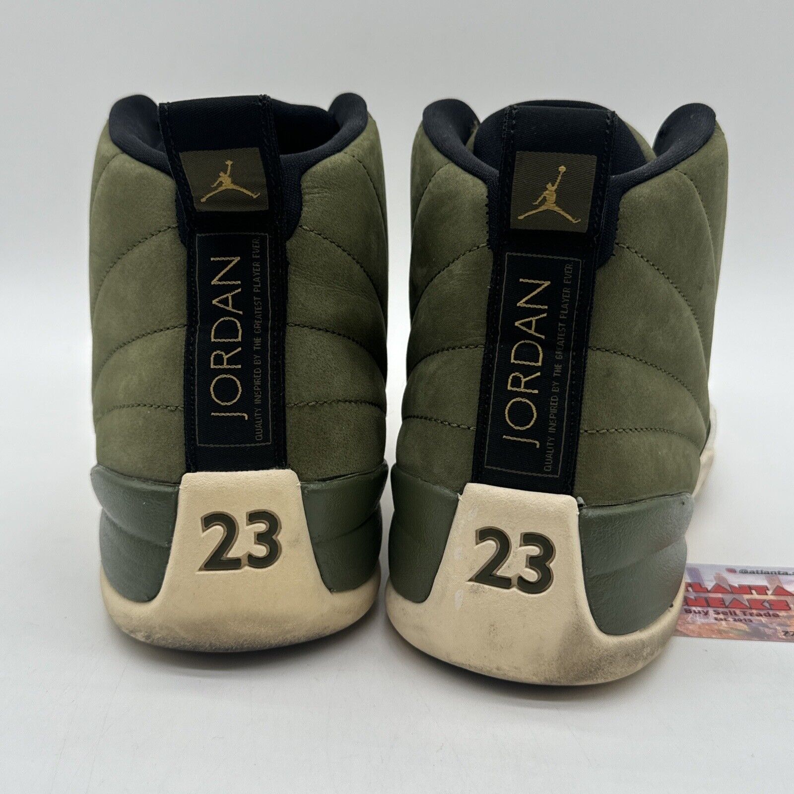 Size 13 - Jordan 12 Retro CP3 Class of 2003 2018 Green Gold Rare Size Cream