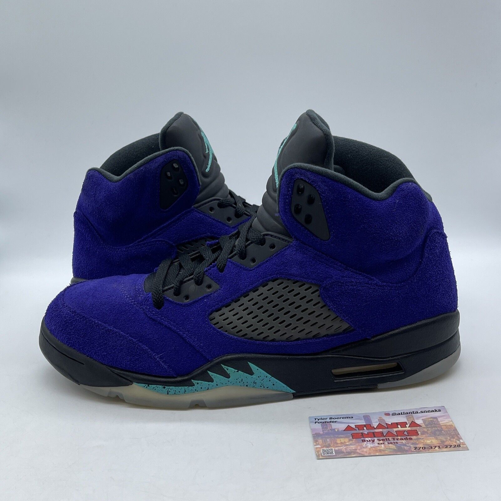 Size 12 - Jordan 5 Retro Alternate Grape 2020 Purple Black Blue (136027-500)