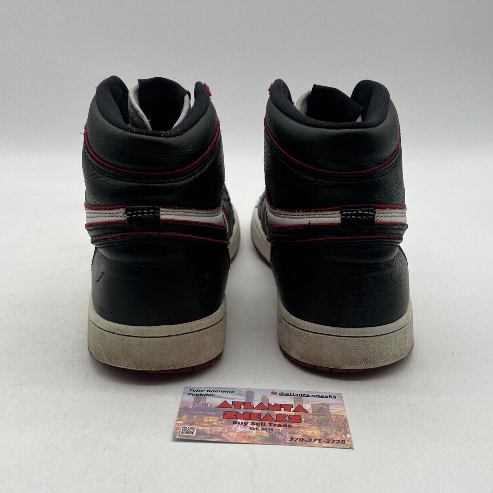 Size 12 - Jordan 1 Retro High OG Bloodline 2019 Black White Red (555088-062)