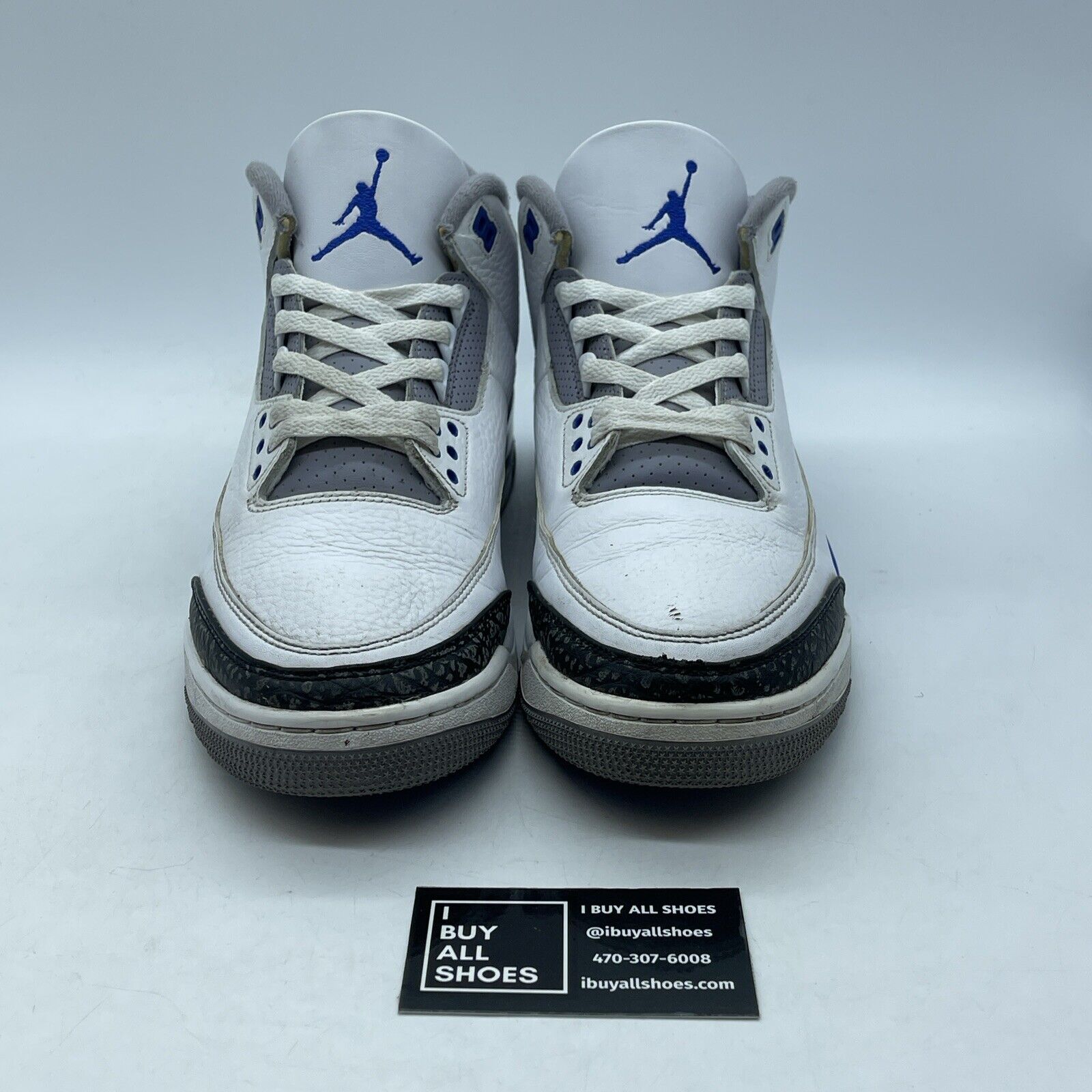 Size 11 - Jordan 3 Retro Mid Racer Blue White Grey Suede Leather (CT8532-145)