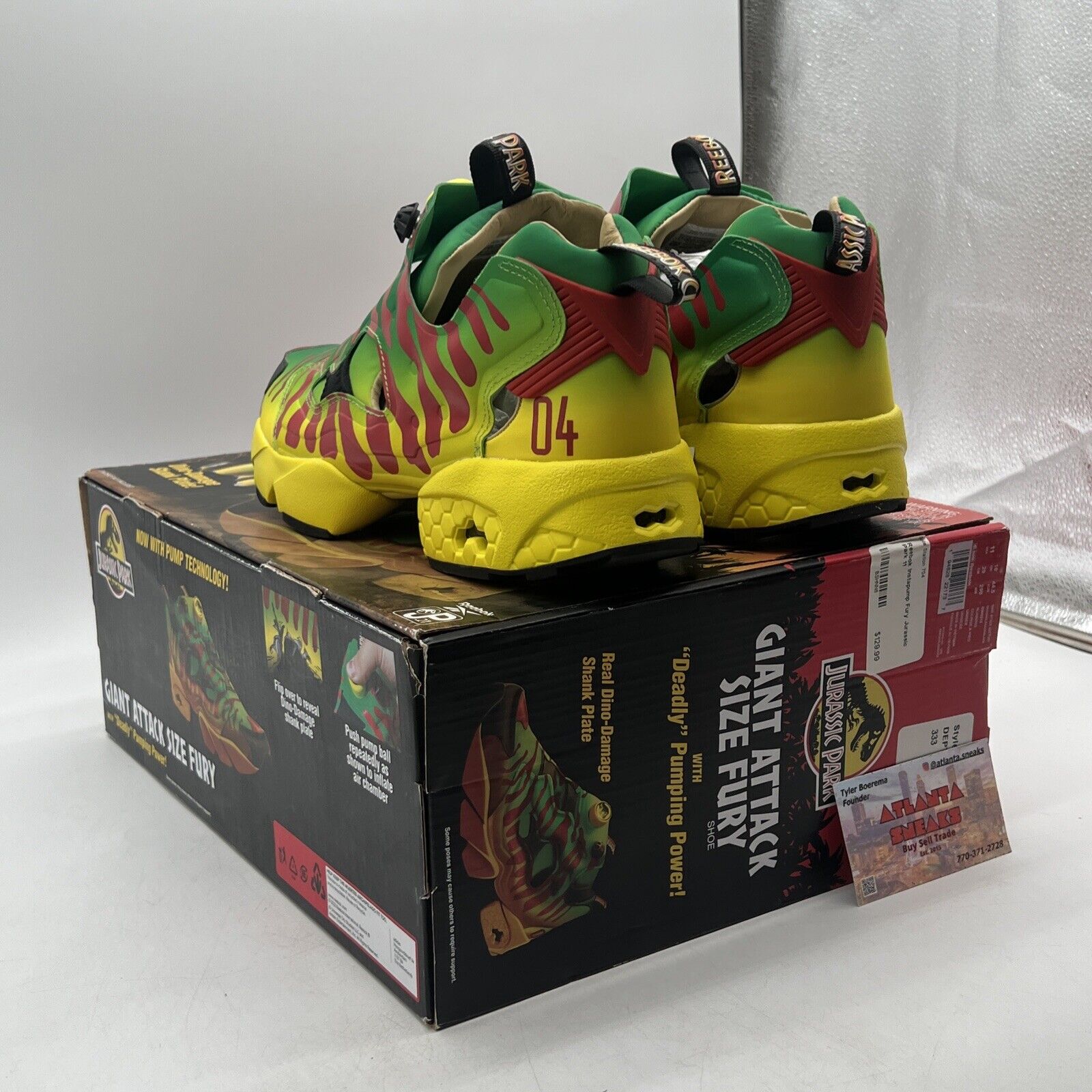 Size 11 - Reebok Jurassic Park x InstaPump Fury OG Tour Vehicles