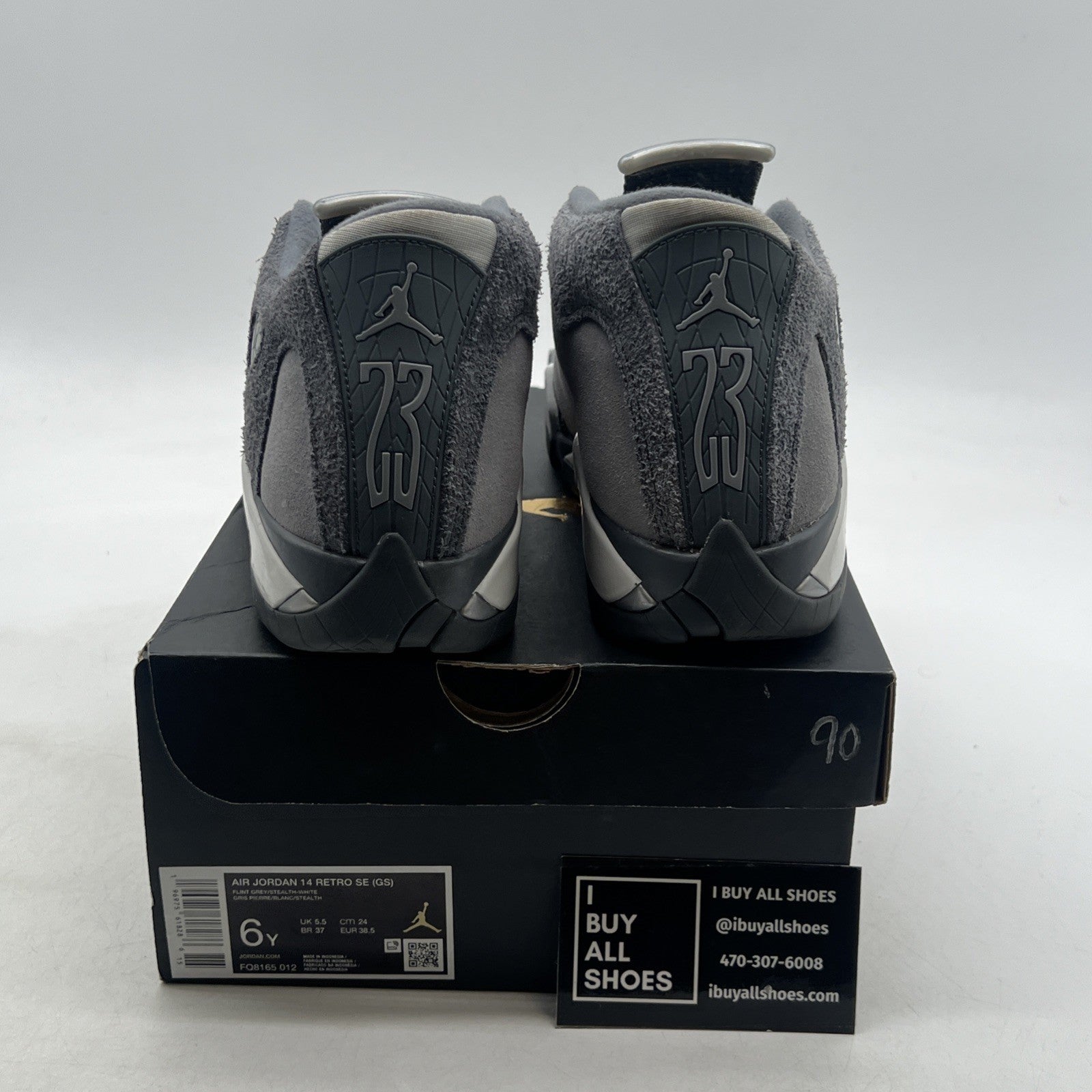 Size 6Y - Air Jordan 14 Retro Flint Grey (FQ8165-012)