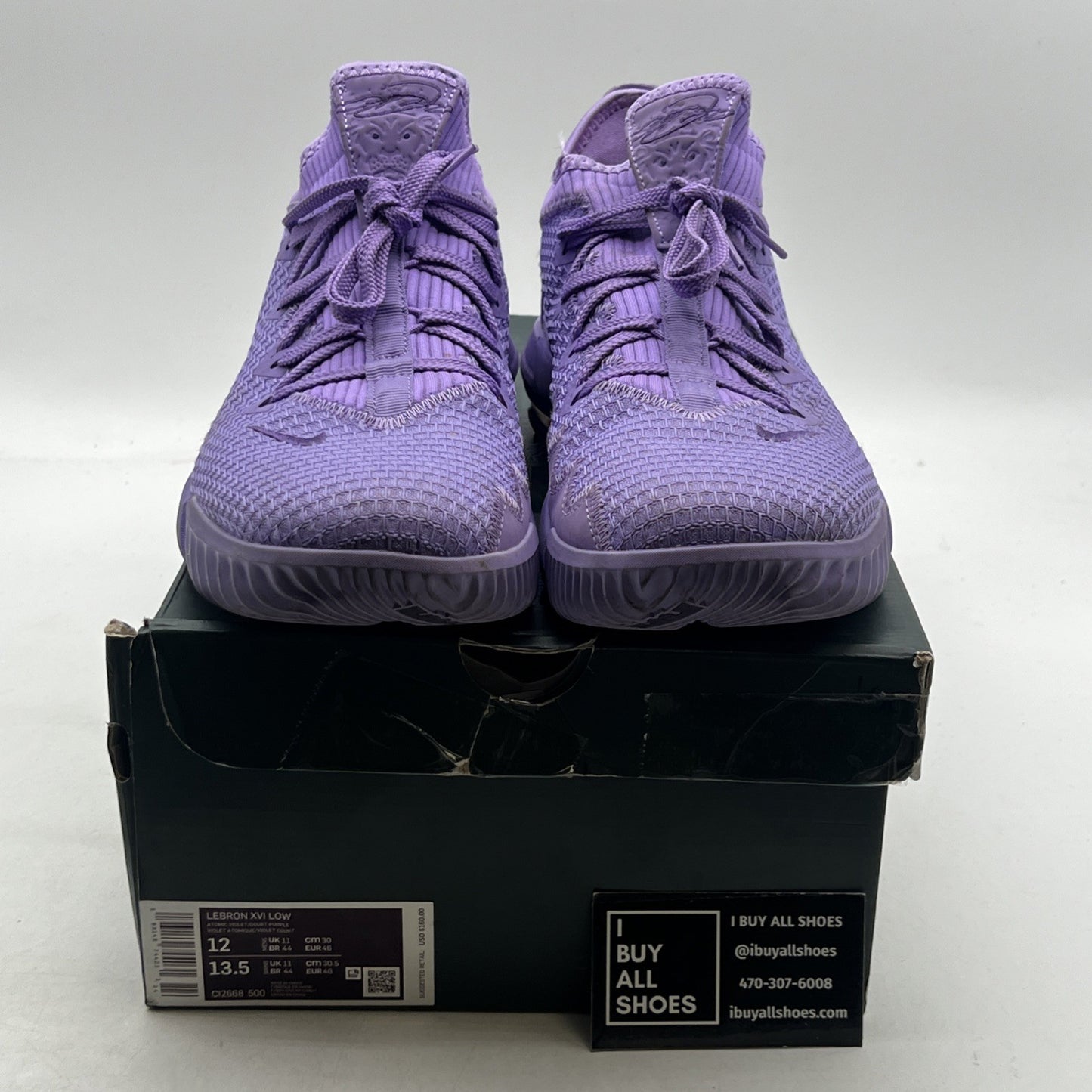 Size 12 - Nike LeBron 16 Low Atomic Purple (CL2668-500)