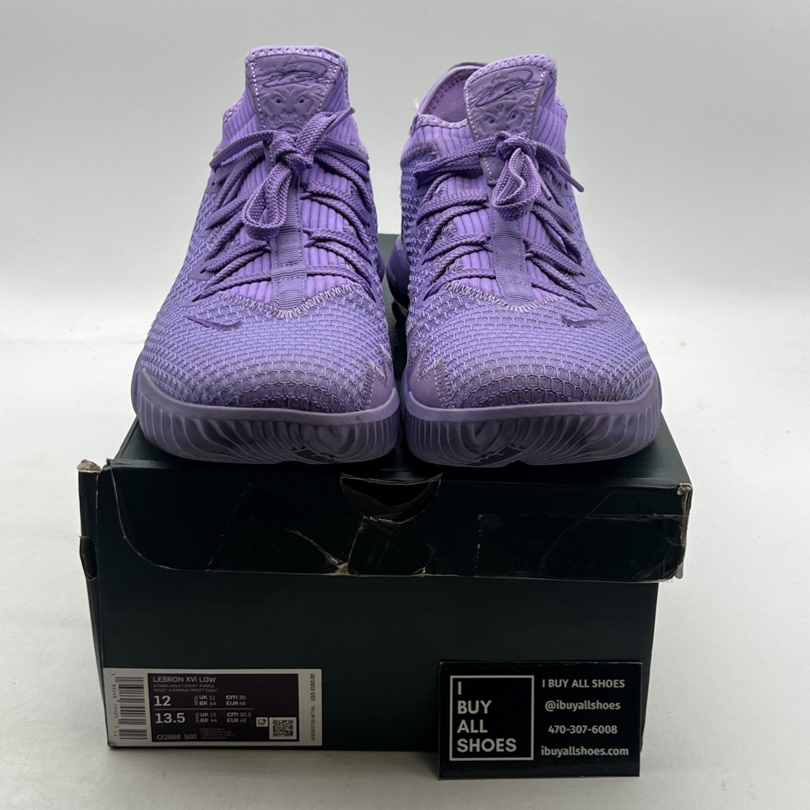 Size 12 - Nike LeBron 16 Low Atomic Purple (CL2668-500)