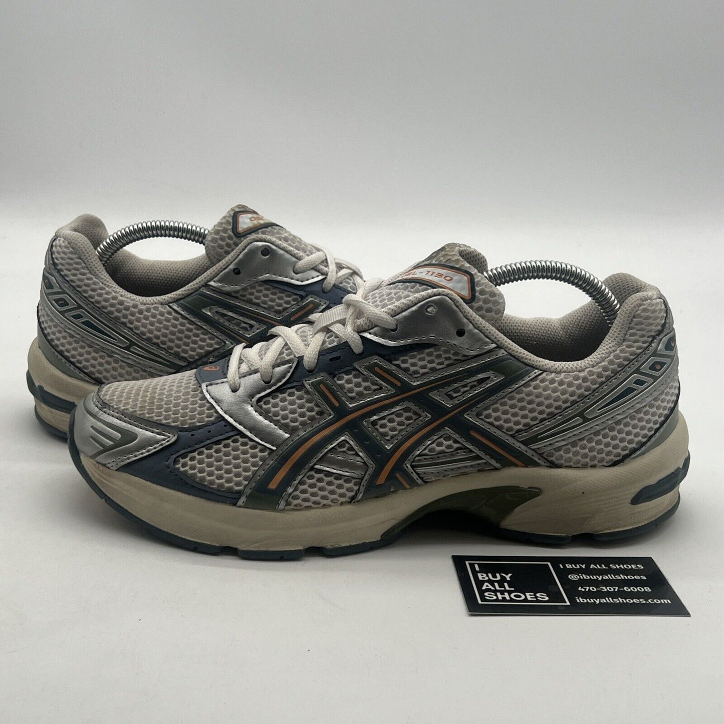 Size 9.5 - ASICS Gel 1130 White Ironclad (1201A256-110)