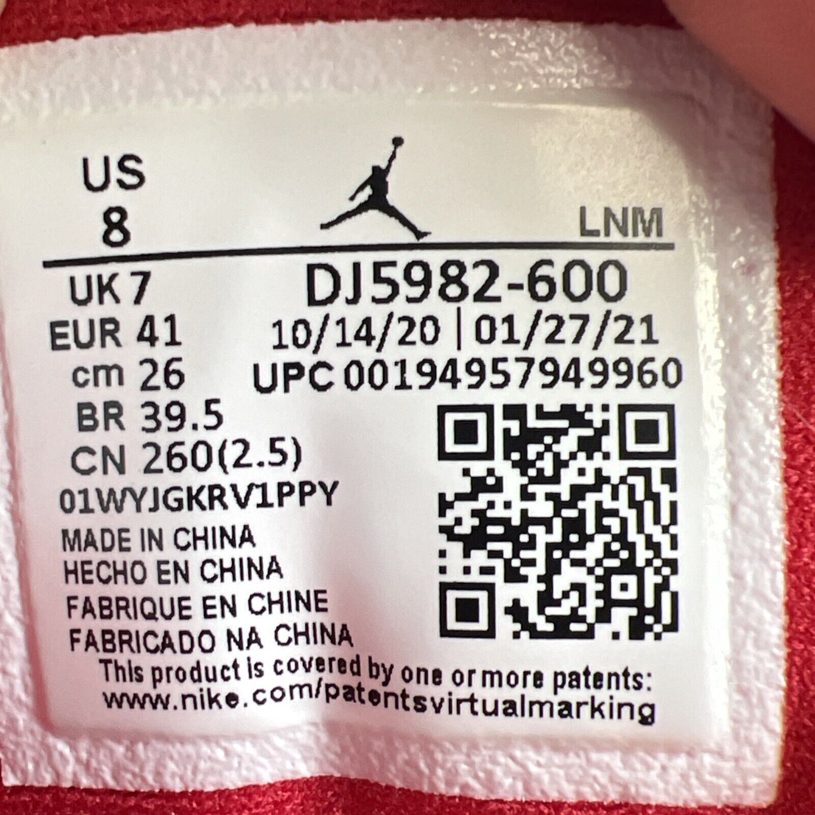 Size 8 - Air Jordan 13 Red/White - (DJ5982600)