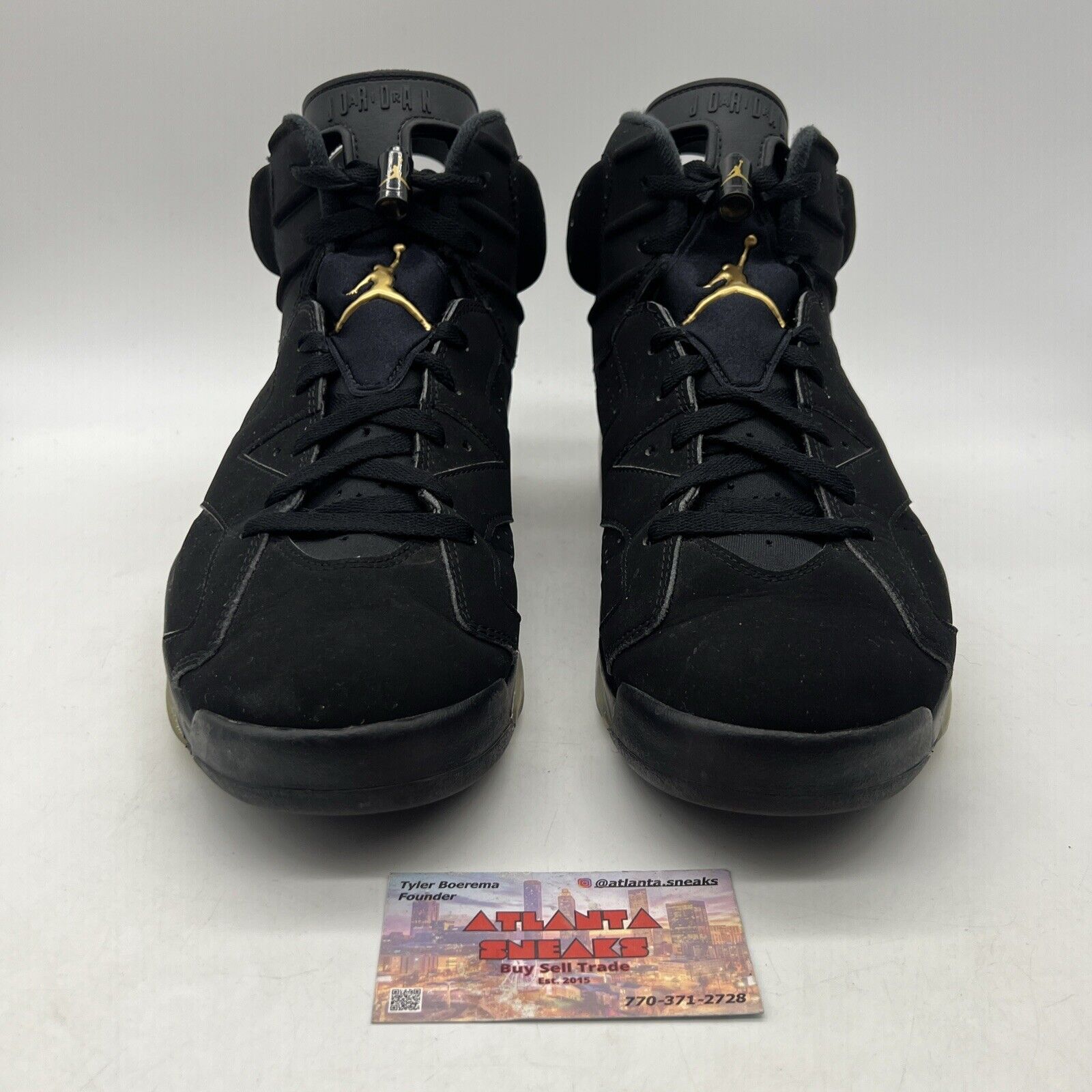 Size 12 - Jordan 6 Retro Defining Moments 2020 Black Gold Suede (CT4954-007)