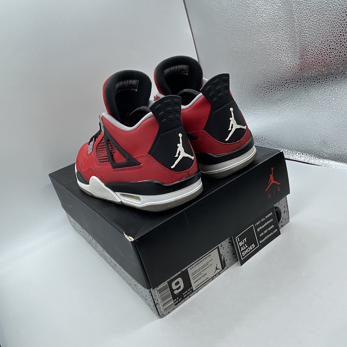 Size 9 - Air Jordan 4 Retro Toro Bravo 2013 (308497-603)