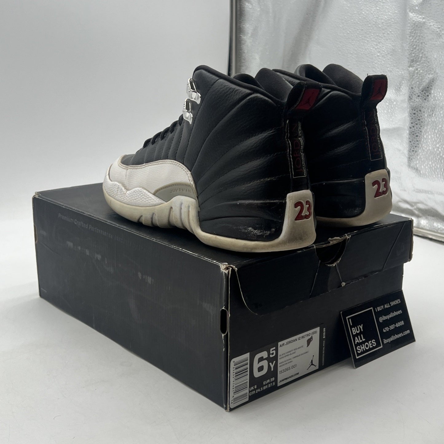 Size 6.5Y - Air Jordan 12 Retro Playoffs (153265-001)