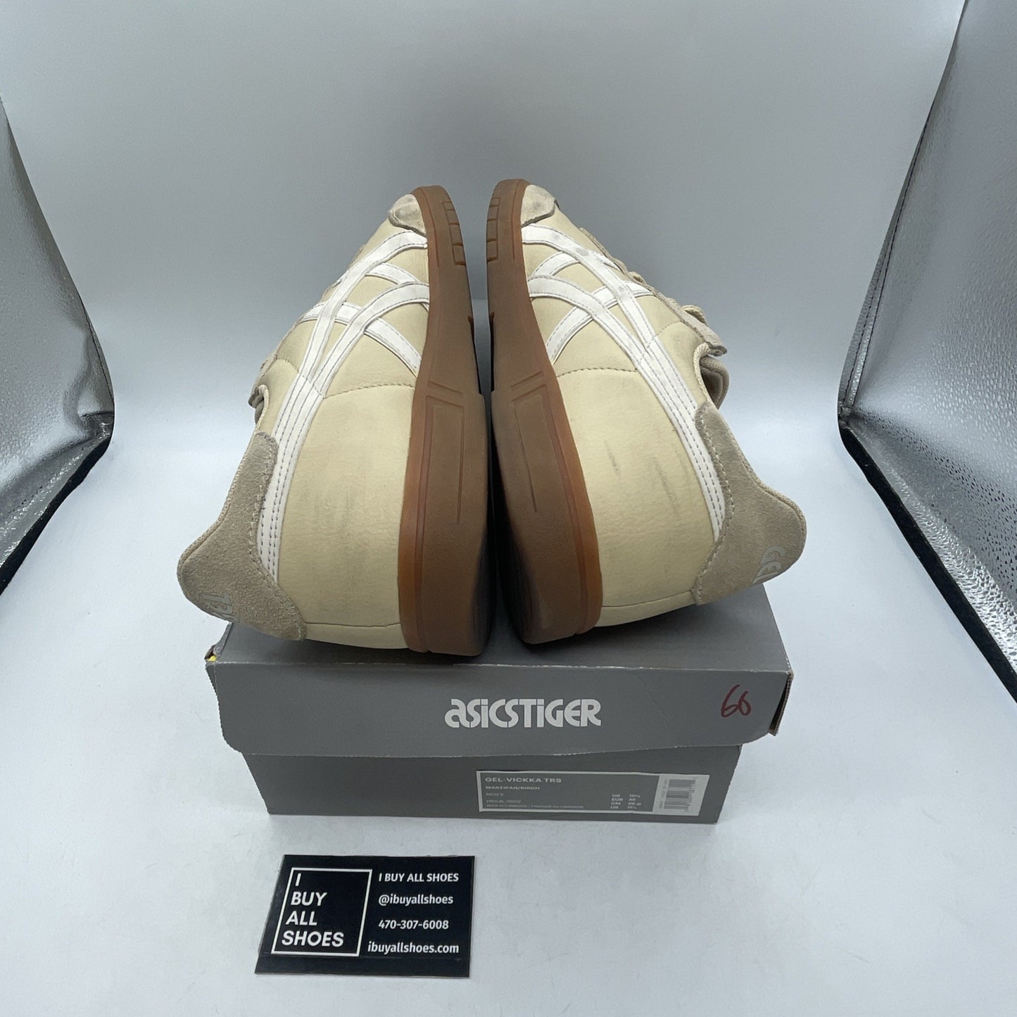 Size 11.5 - Asics Gel-Vickka Pro Skate Brown White (H8A4L)