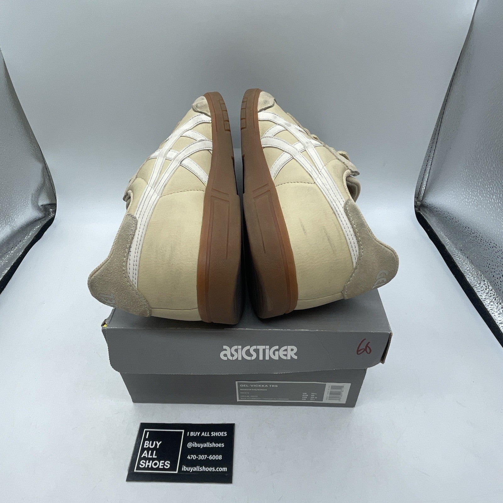 Size 11.5 - Asics Gel-Vickka Pro Skate Brown White (H8A4L)