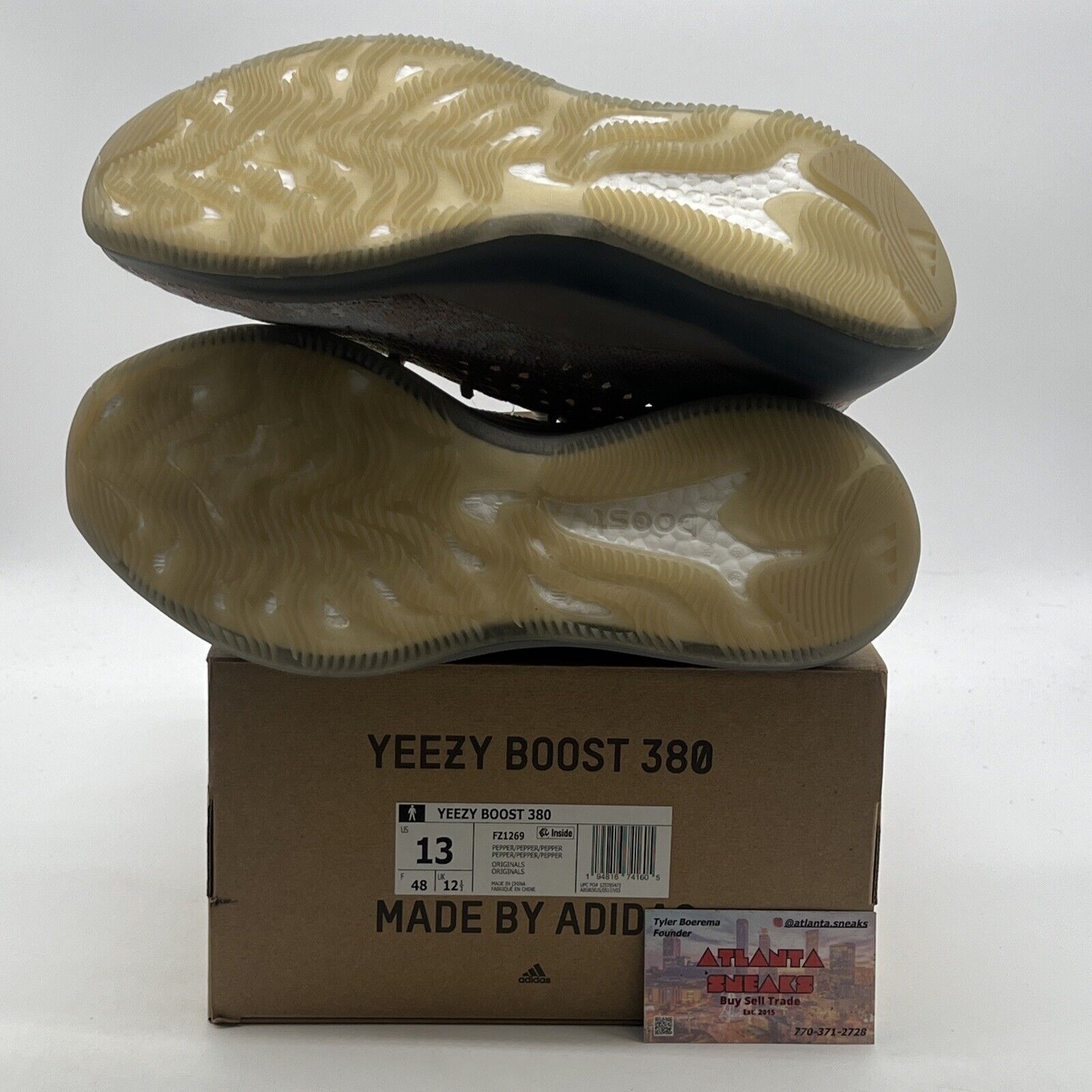 Size 13 - adidas Yeezy Boost 380 Pepper Non-Reflective (FZ1269)