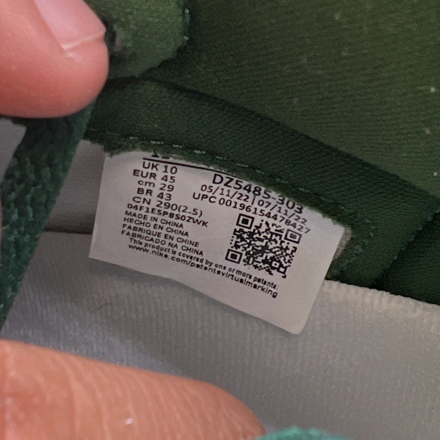 Size 11 - Air Jordan 1 Retro OG High Gorge Green (DZ5485-303)