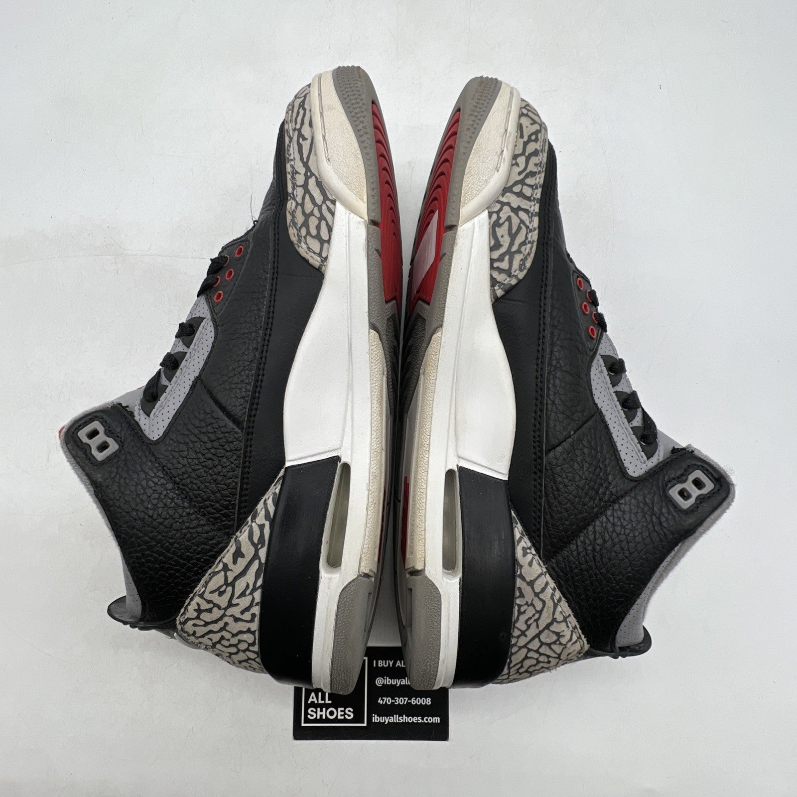 Size 9.5 - Air Jordan 3 Retro OG Mid Black Cement (854262-001)