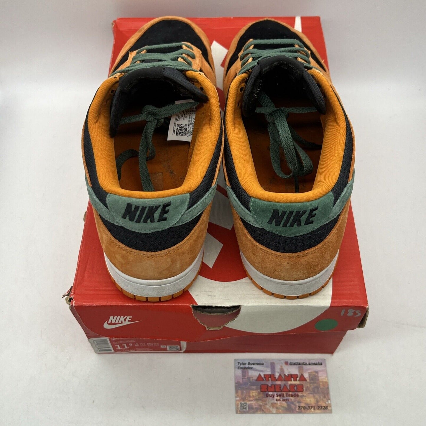 Size 11.5 - Nike Dunk SP Retro 2020 Low Ceramic Orange Green Suede (DA1469-001)