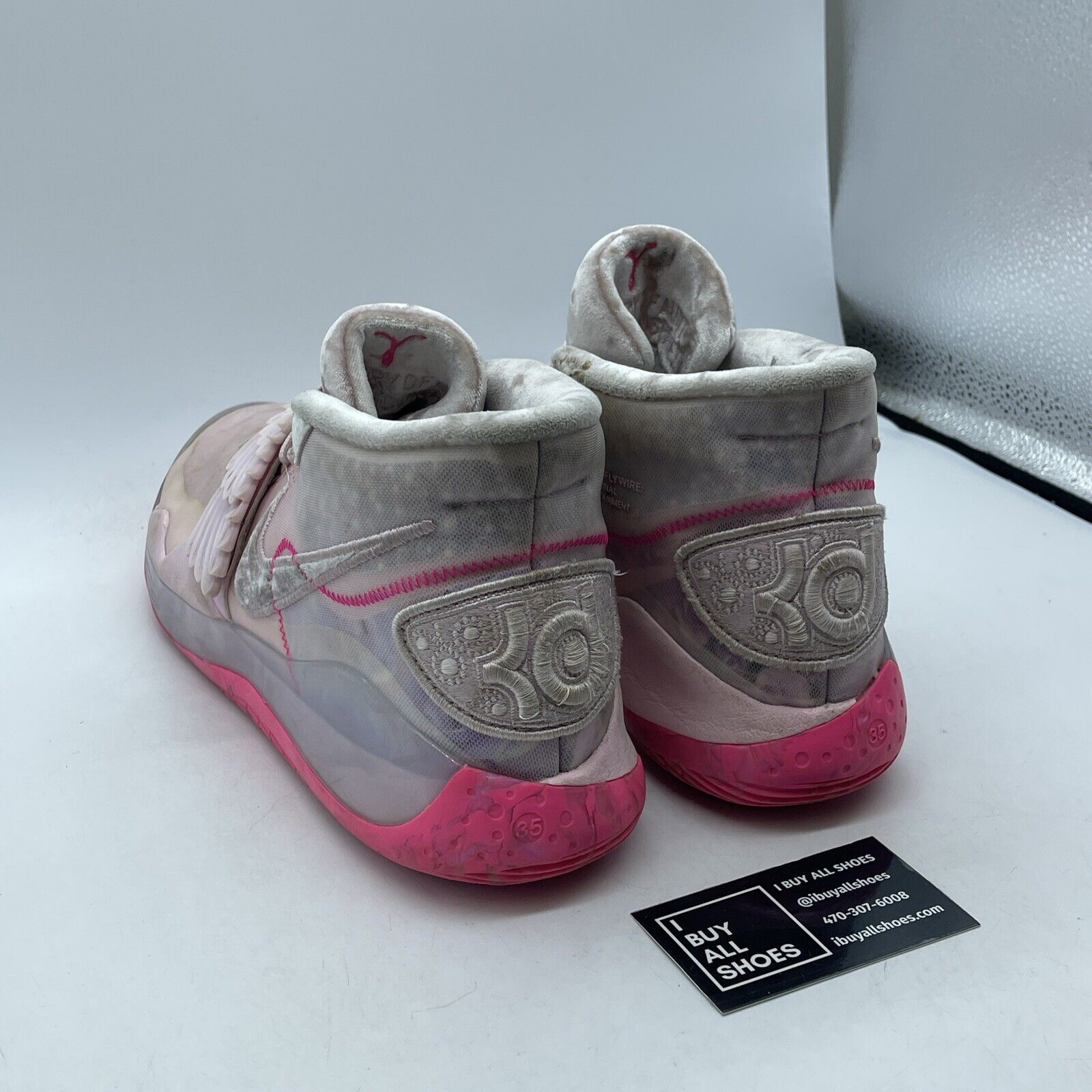 Size 13.5 - Nike KD 12 Aunt Pearl Pink Suede Leather (CT2740-900)