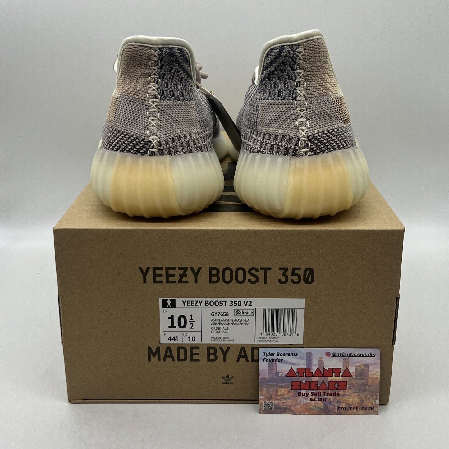 Size 10.5 - adidas Yeezy Boost 350 V2 Ash Pearl Brand New Og All