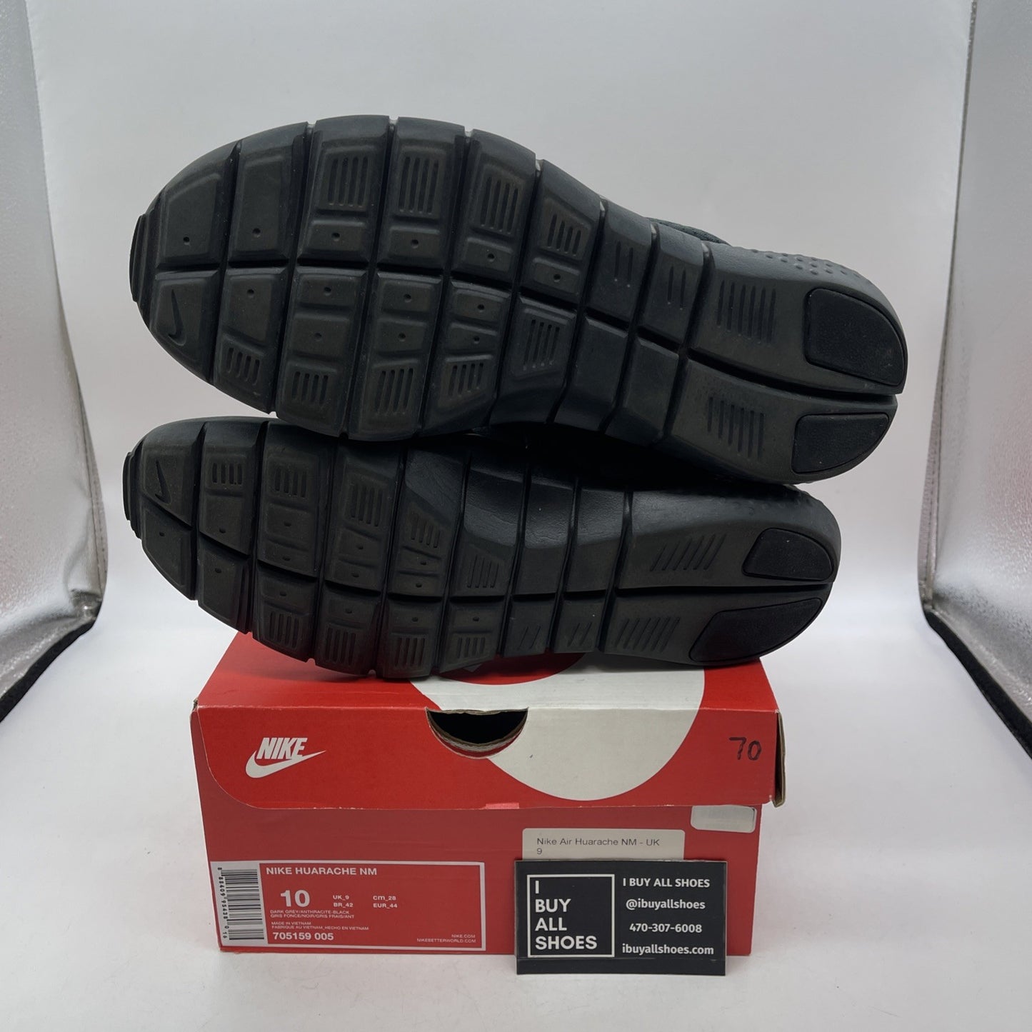 Size 10 - Nike Huarache NM Dark Grey (705159-005)