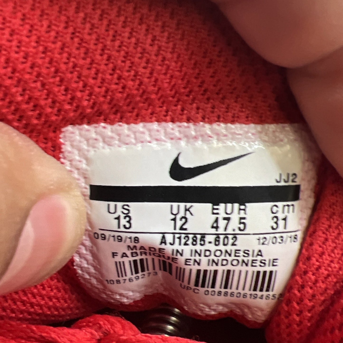 Size 13 - Nike Air Max 90 Essential University Red (AJ1285-602)