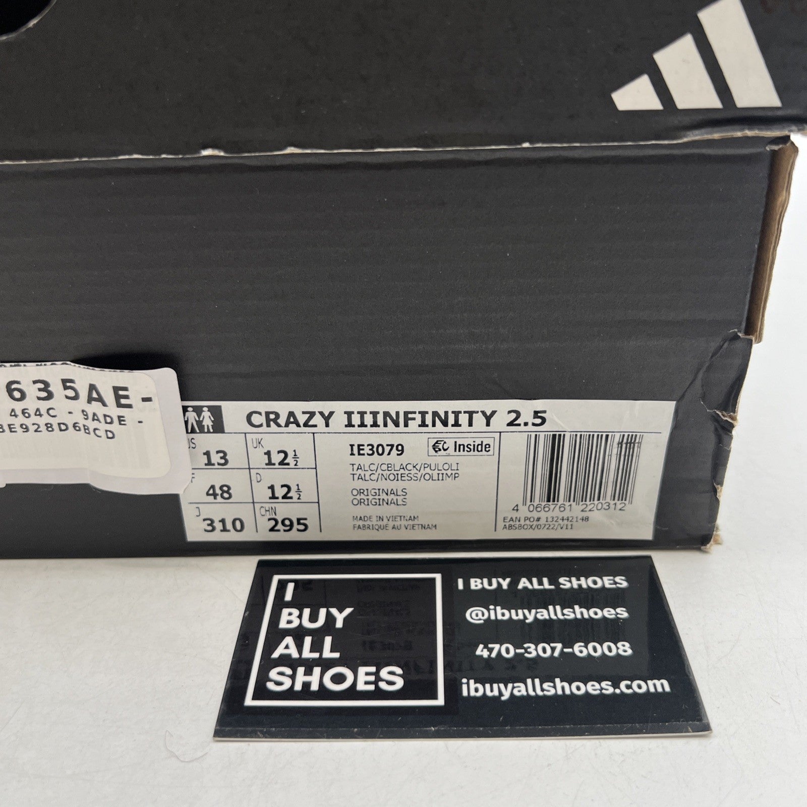 Size 13 - adidas Crazy IIInfinity Chalk (IE3079)