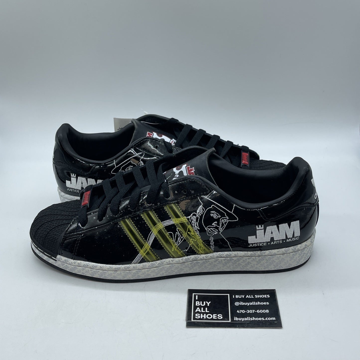 Size 13 - adidas Superstar 1 x Jam Mast Jay Black Leather (059621)