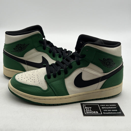 Size 10 - Air Jordan 1 Mid Pine Green (852542-301)
