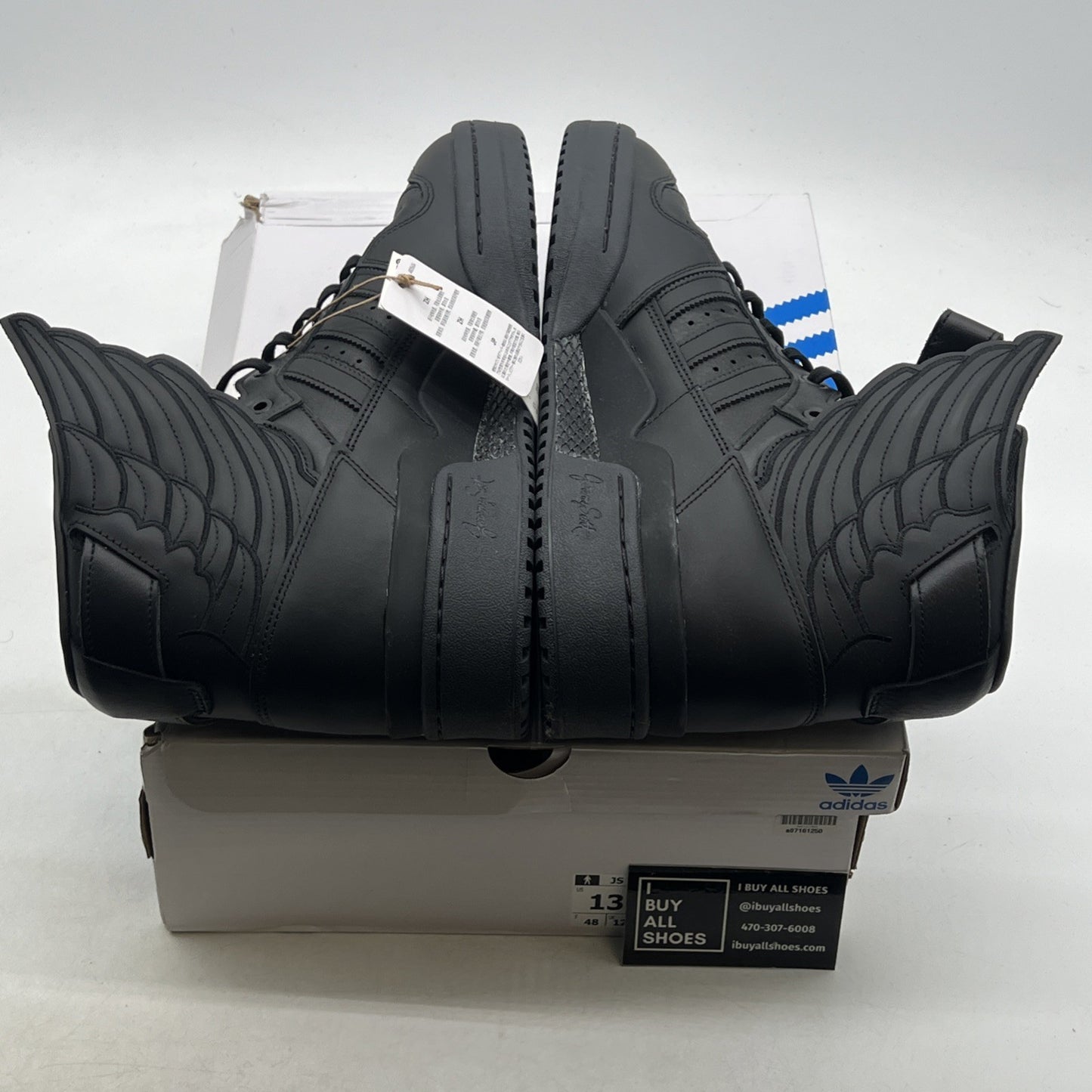 Size 13 - Adidas Jeremy Scott x Wings 4.0 Core Black (GY4419)