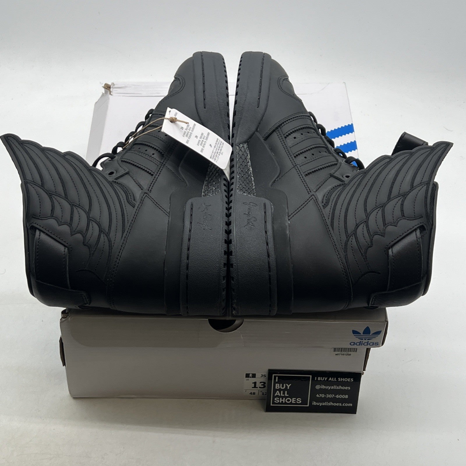 Size 13 - Adidas Jeremy Scott x Wings 4.0 Core Black (GY4419)