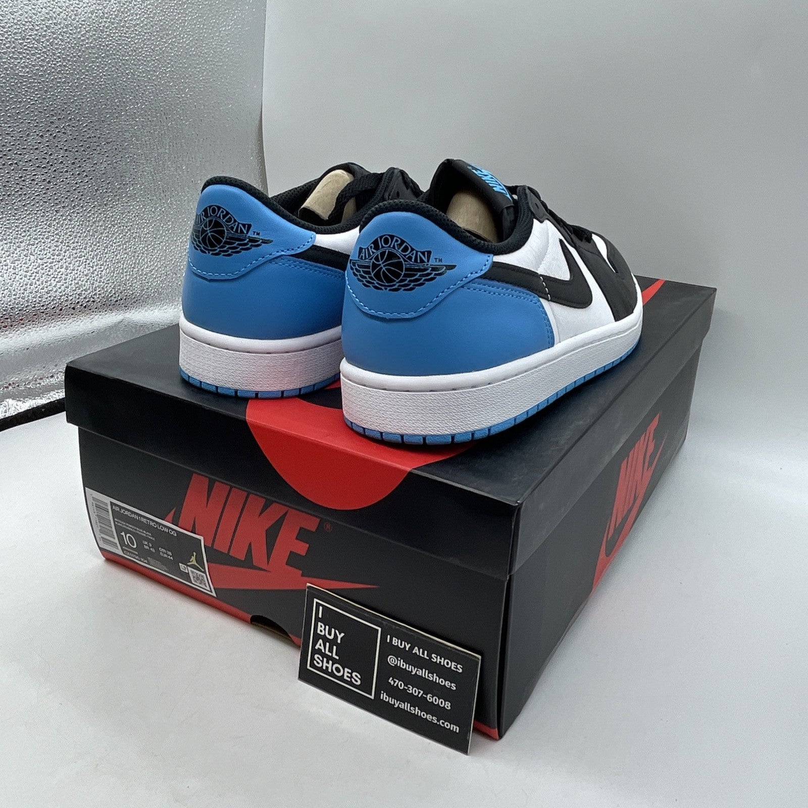 Size 10 - Air Jordan 1 Retro OG Low UNC (CZ0790-104)