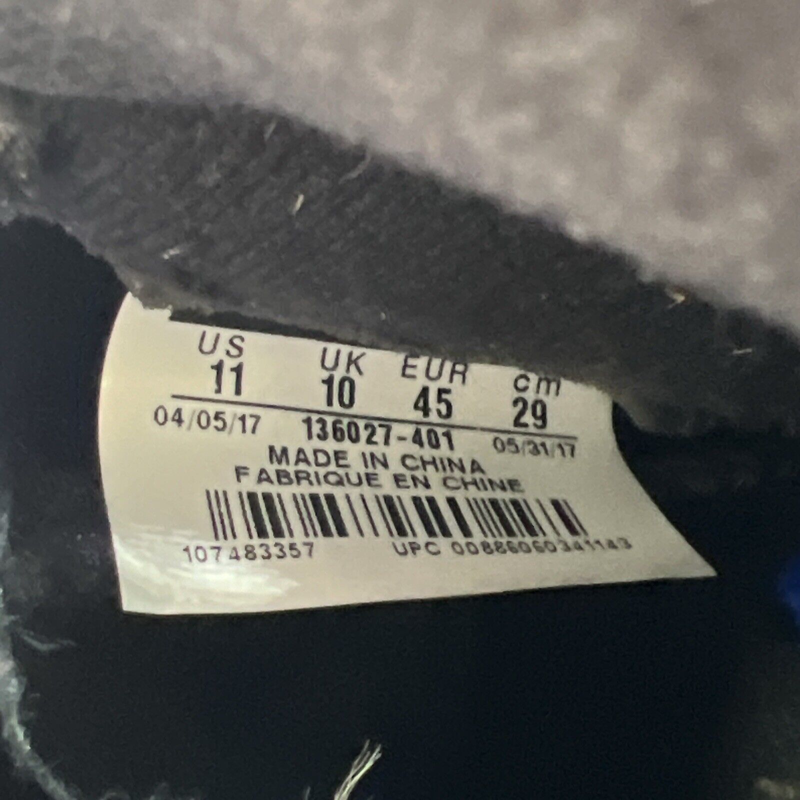 Size 11 - Air Jordan 5 Retro Blue Suede Grey Black (136027-401)