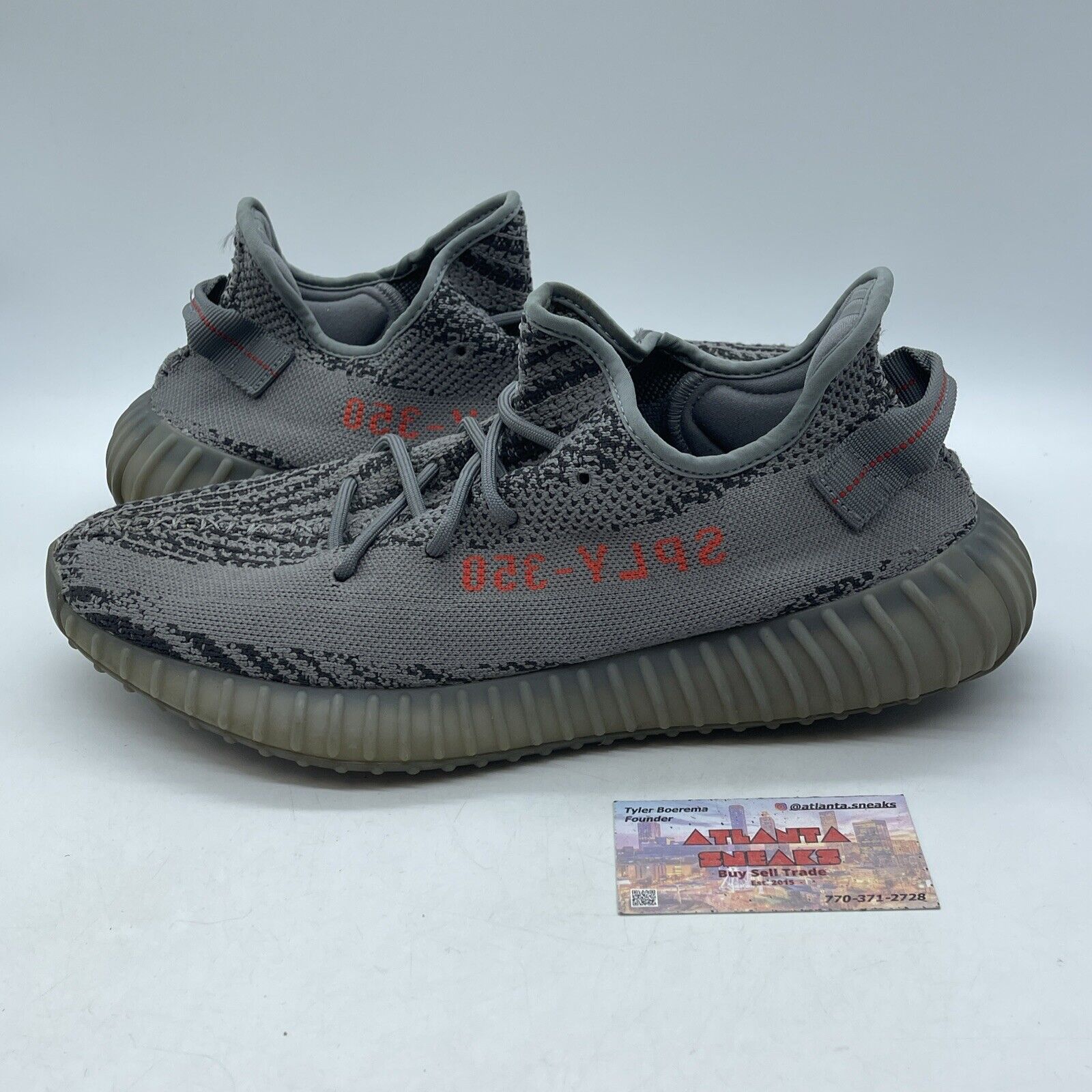 Size 13 - adidas Yeezy Boost 350 V2 Low Beluga 2.0 Grey Red Suede (AH2203)