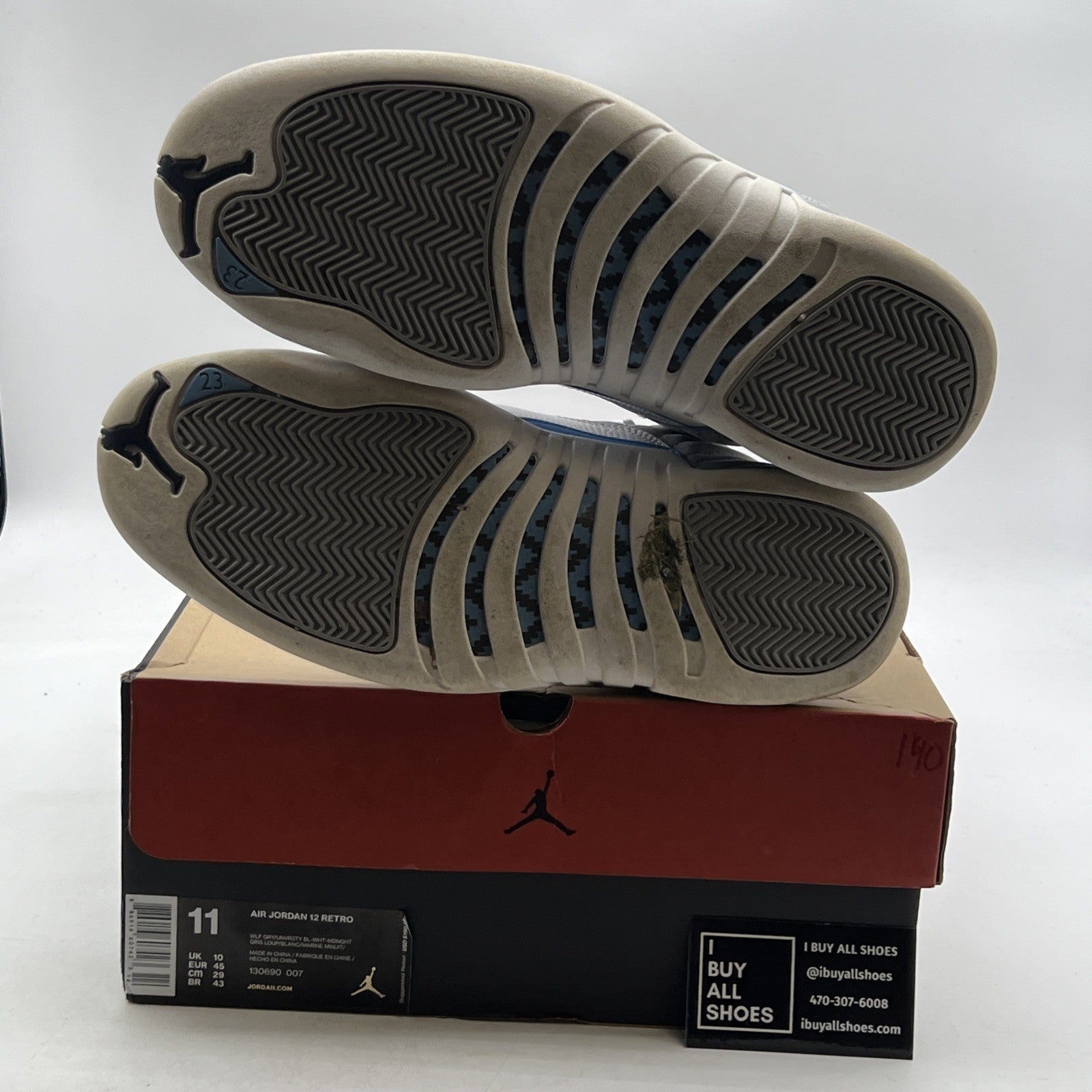 Size 11 - Air Jordan 12 Retro Grey University Blue (130690-007)