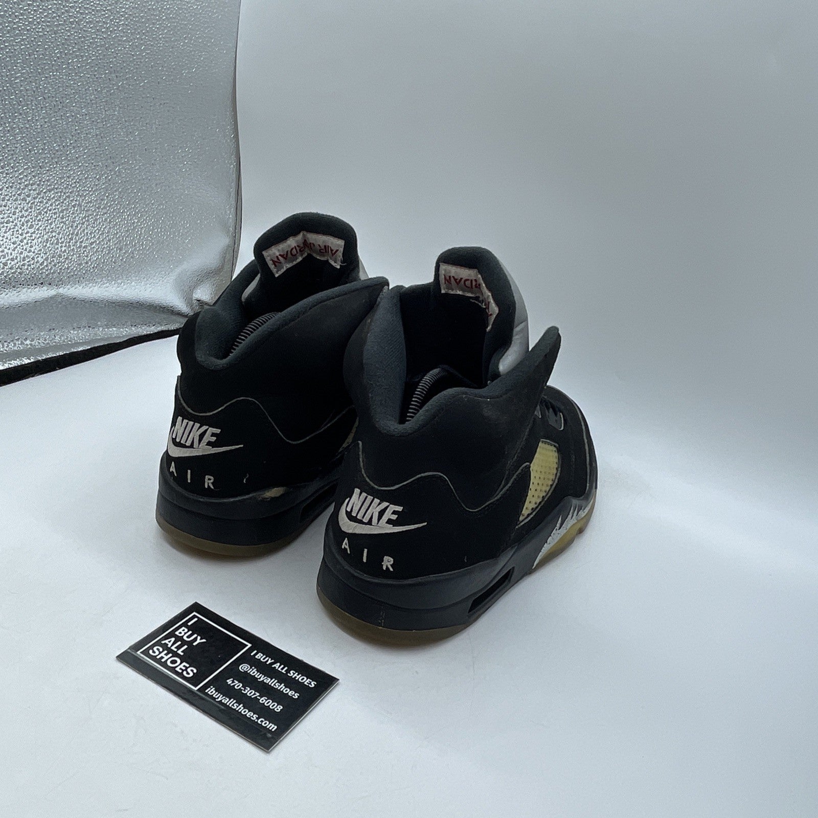 Size 8.5 - Air Jordan 5 OG Mid Metallic Silver (845035-003)