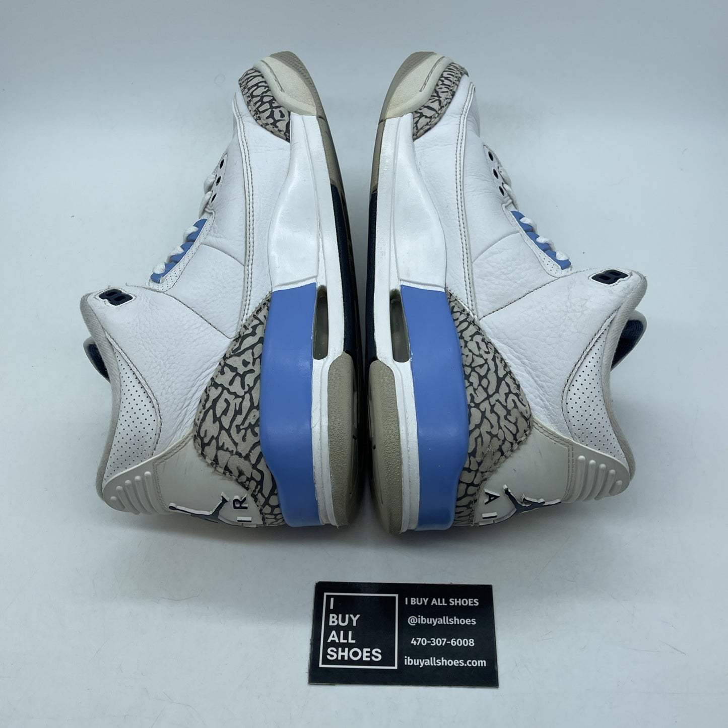 Size 10 - Jordan 3 Retro Mid UNC Grey White Leather Suede (CT8532-104)