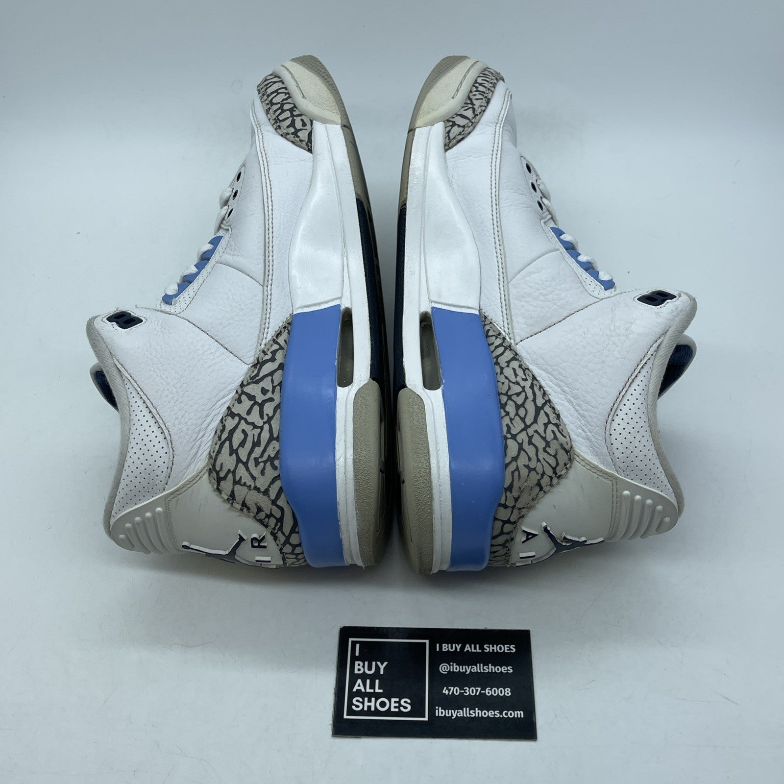 Size 10 - Jordan 3 Retro Mid UNC Grey White Leather Suede (CT8532-104)